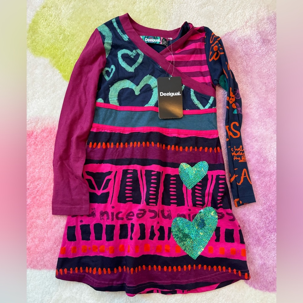 NWT and adorable Desigual dress size 5/6